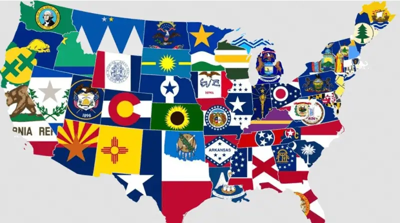 پرچم ایالت‌های آمریکا