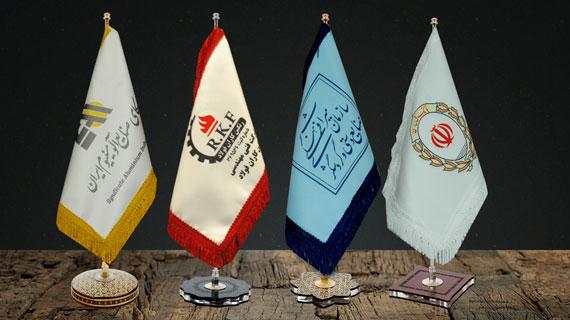 پرچم رومیزی ساتن مخروطی